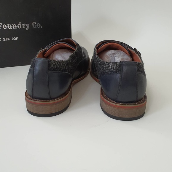 Vintage Foundry Co. Monk Strap Leather Navy Shoes main image 13